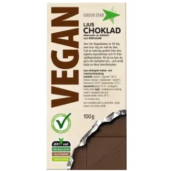 Greenstar Chokladkaka Ljus Vegan Ekologisk