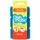 Dishmatic Diskborste Refill Blå 3-pack