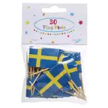 Packers Tandpetare med svensk flagga