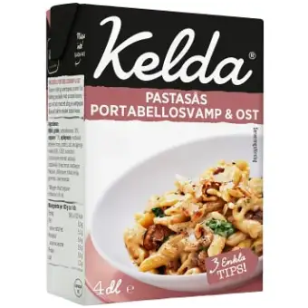 Kelda Pastasås Portabellosvamp & ost 4dl
