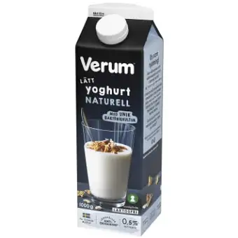 Verum Lätt yoghurt Naturell 0,5% Laktosfri 1000g