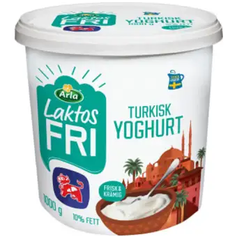 Arla Turkisk yoghurt 10% Laktosfri 1000g