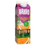 BRAVO Äpple apelsin & passionsfruktsjuice 1L
