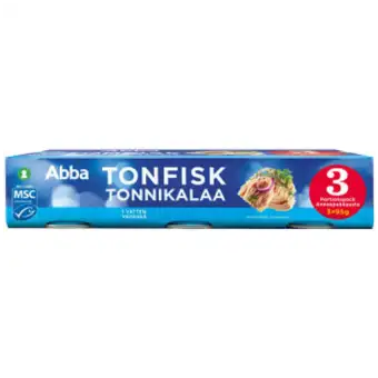 ABBA Tonfisk i vatten 3-p 285g