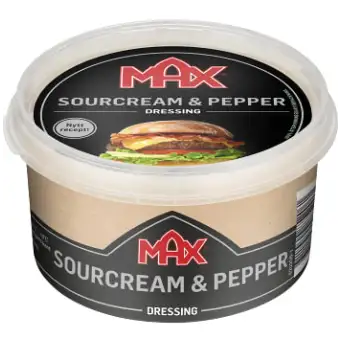 Max Dressing Sourcream & Pepper 220ml