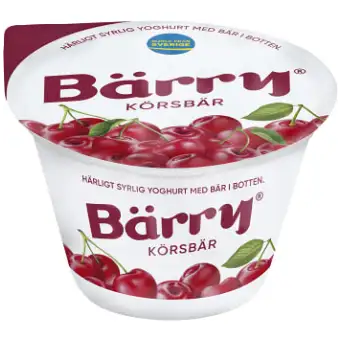 Bärry Yoghurt Körsbär 2,7% 250g Bärry