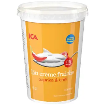 ICA Crème fraiche Lätt Paprika & chili 11% 500ml