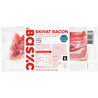 ICA BASIC Bacon Skivat 120g