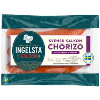 INGELSTA KALKON Chorizo av kalkon 270g