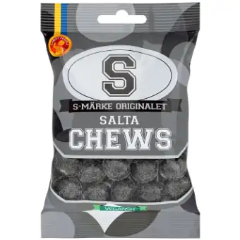 Candypeople S-märke Supersalta Chews 70g