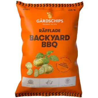 Gårdschips Chips Backy BBQ 150g