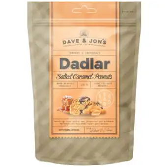 DAVE & JON'S Dadlar Salted Caramel Peanuts 125g