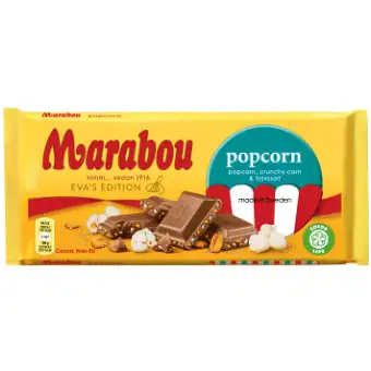 Marabou Popcorn Chokladkaka